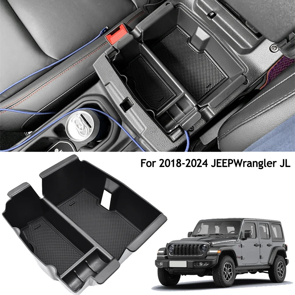 

Органайзер на центральной консоли для Jeep Wrangler JL/JLU 2018-2025 и Gladiator JT 2020-2025, подлокотник для хранения, аксессуары для интерьера