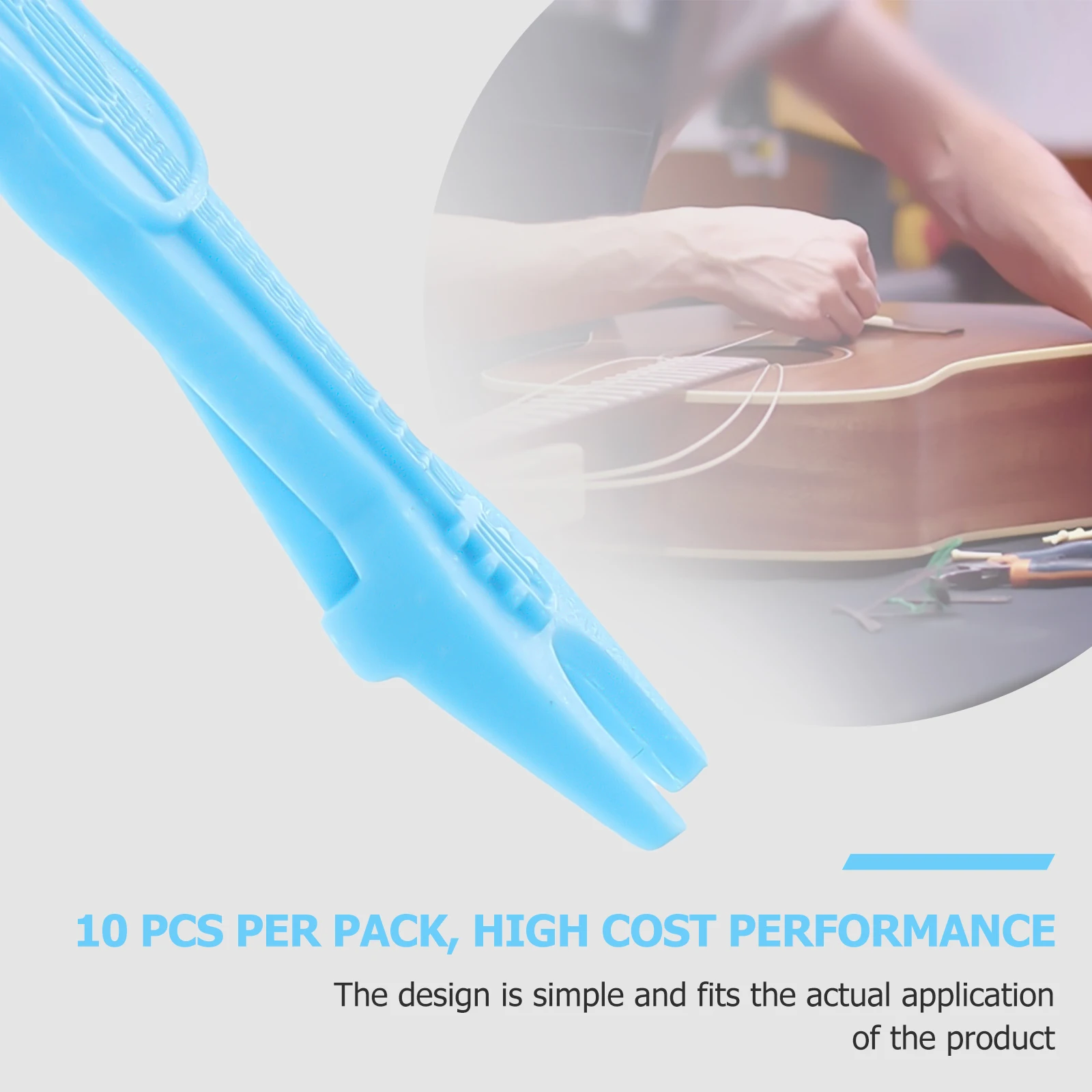 

10pcs Durable String Winders Plastic Guitar Repair Tools For Electric Acoustic Guitar Bass Banjo String Changing Supplies Smooth