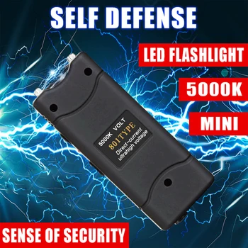 قطعة واحدة من مصباح LED للسلامة الشخصية للنساء، أسود، مناسب للجري والسفر والأنشطة الخارجية