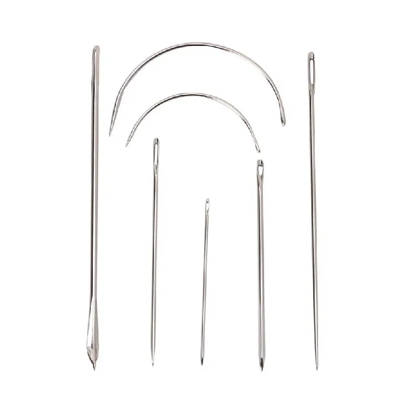 7Pcs Hand Sewing Needles Repair Kit Upholstery Carpet Leather Curved Canvas