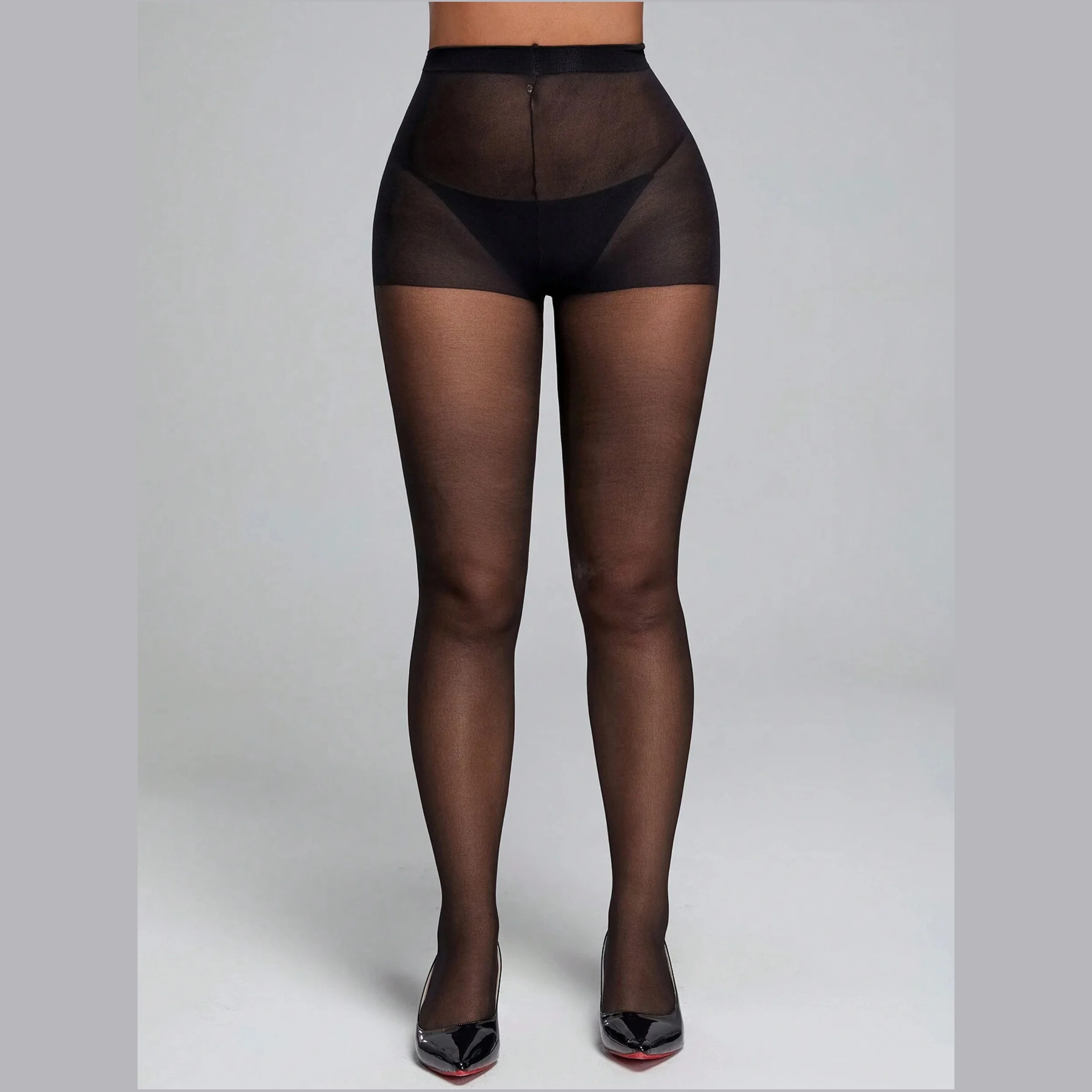 Pantimedias de pierna Sexy sin costuras ultradelgadas para mujer, 1 pieza, aceite Aurora brillante