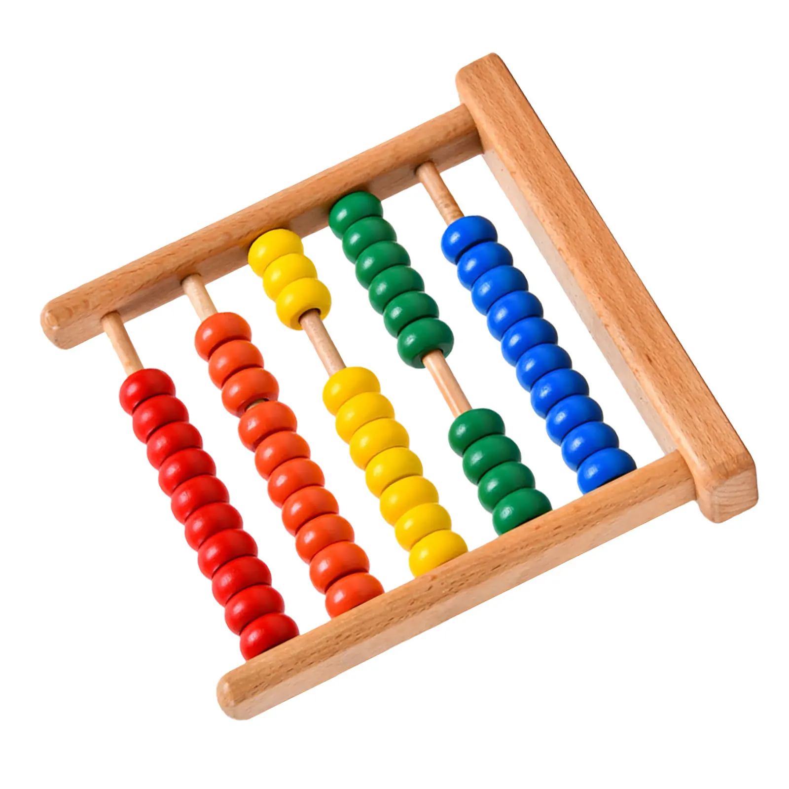 

Colorful Wooden Abacus Kids Math Learning Counting Arithmetic Teaching Aid Early Educational Bead Calculation Frame Cognitive