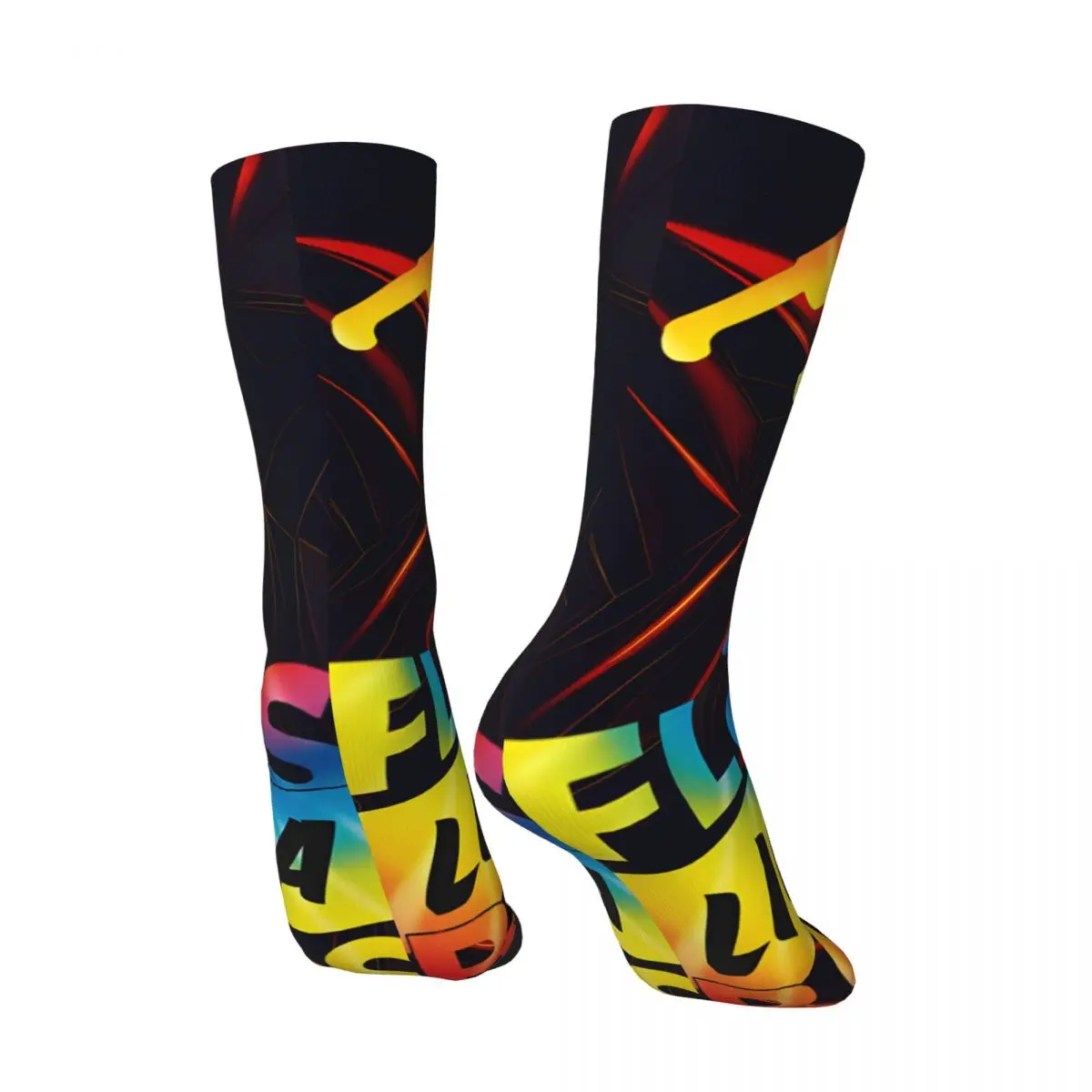 Retro Smart Men's compression Socks Unisex F-Fortnite Harajuku Seamless Printed Novelty Crew Sock