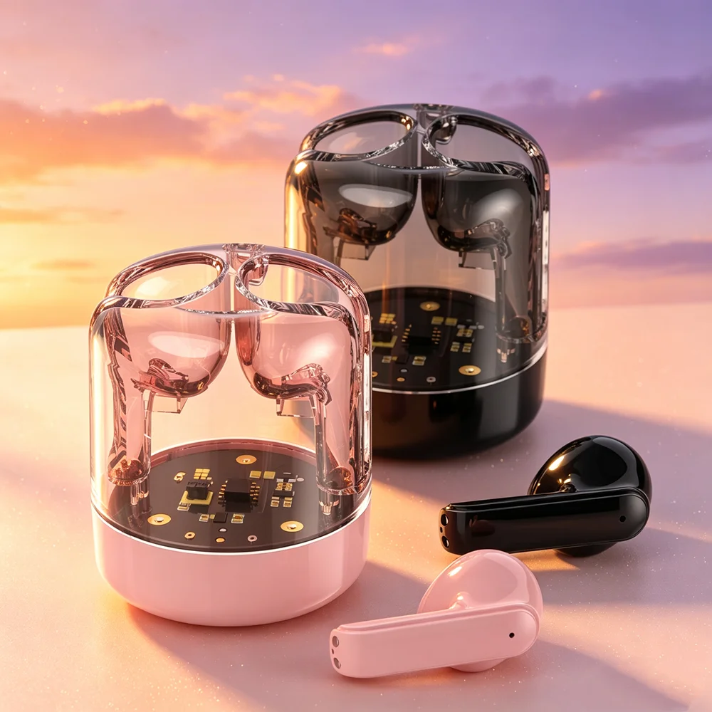 TWS Wireless Headphones Wireless Earbuds Deep-bass Fone Bluetooth Earphones Enhance The Rhythm for Electronic and Hip-hop Fans