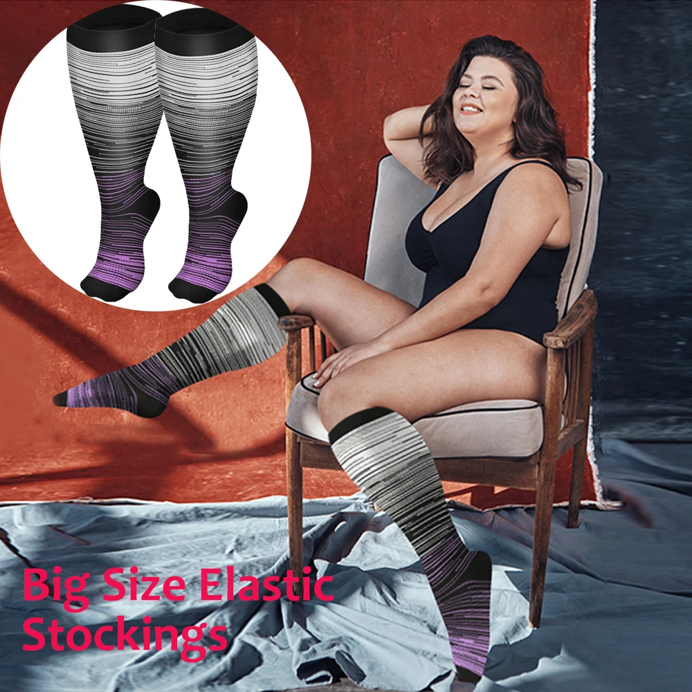 

Compression Socks 1/3Pairs, Knee High Medical Support Stockings, Varicose Veins Nursing for Running, Pregnant Outdoor Sports