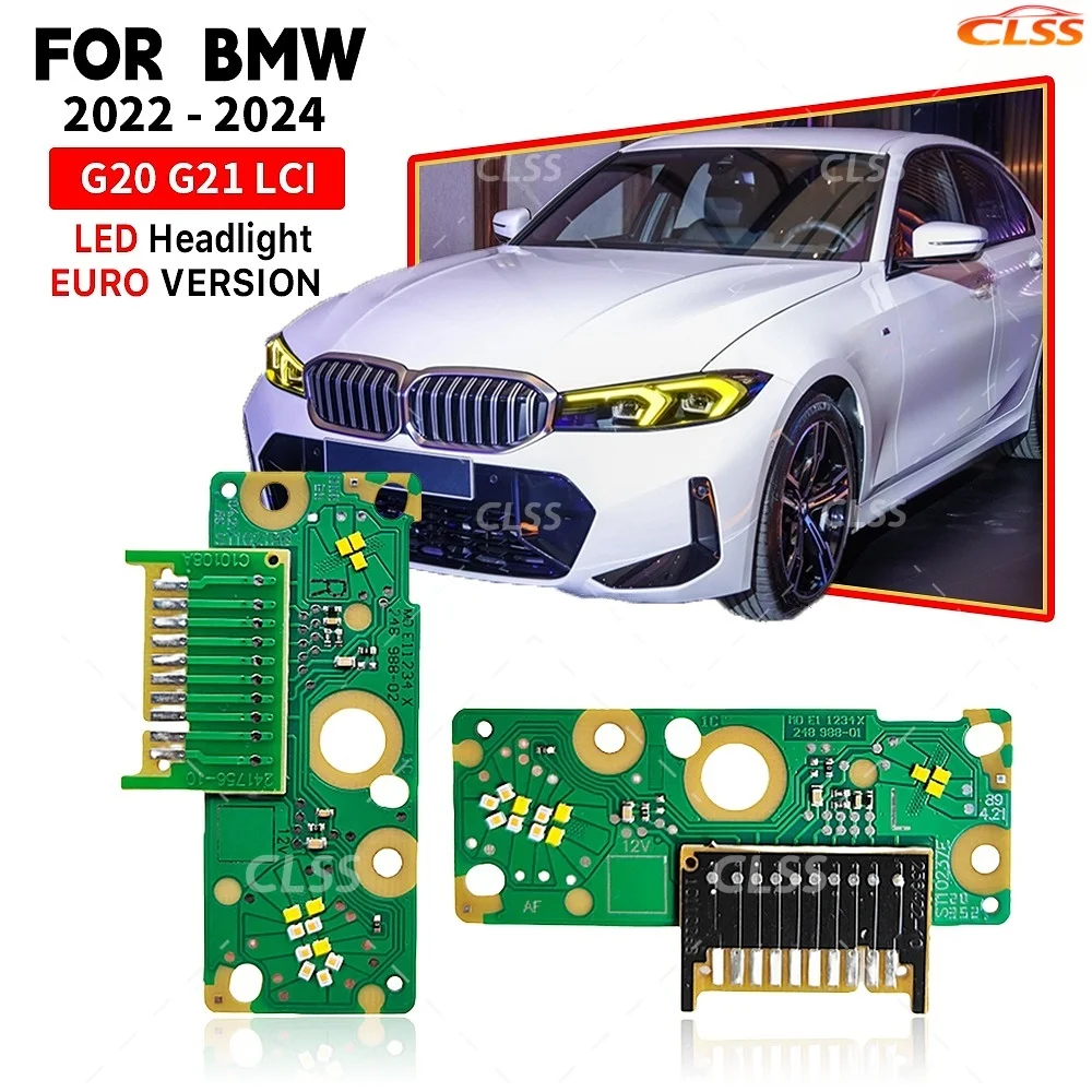 

NEW DRL Boards Retrofit Yellow Blue Amber For BMW 3 Series G20 G21 G28 LCI 22-24 LED Headlight Daytime Running Light Lightsource