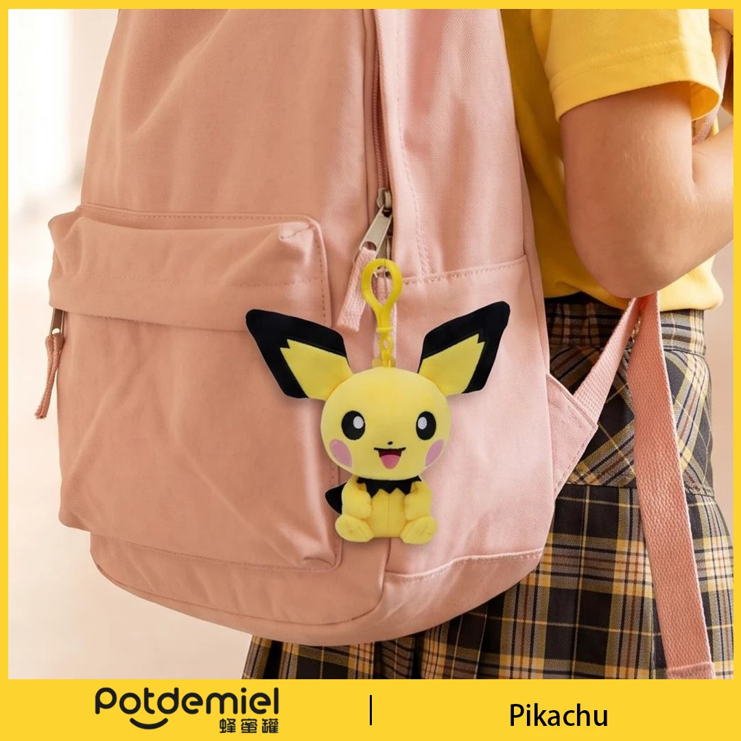 Potdemiel Pokemon Pichu Plush Infant Toy Soft Fluffy Warm Gentle Cute Baby Shower Gift Nursery Room Decor Toddler Accessory view 4