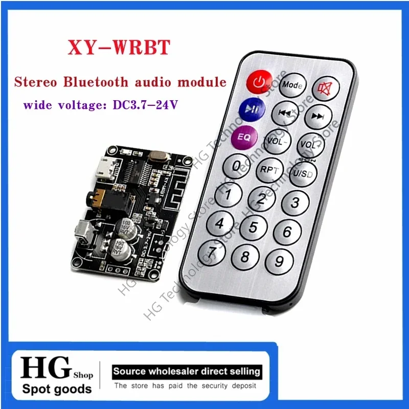 1-5PCS/Lot Bluetooth-compatible 5.0 Audio Receiver Board For MP3 Lossless Decoder Board Wireless Stereo Music XY-WRBT