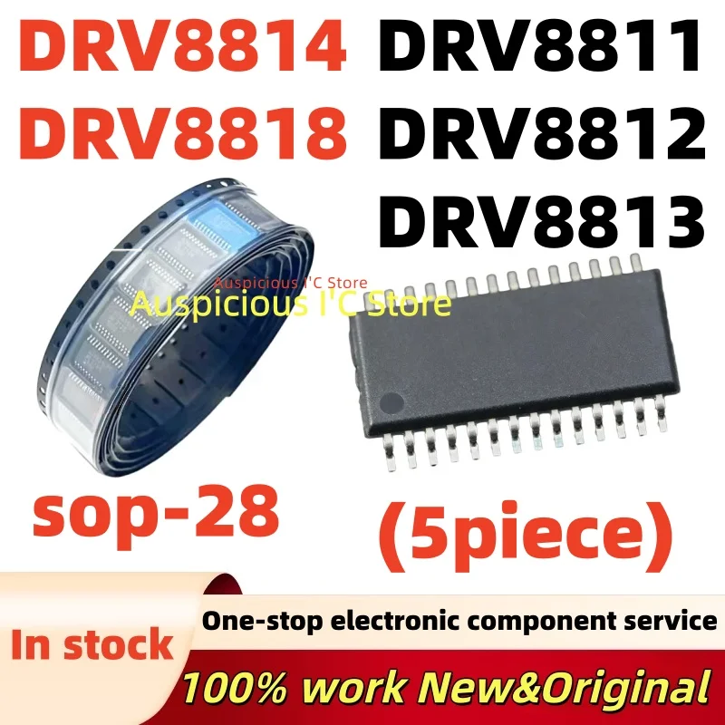 (5pcs)100%new DRV8813 DRV8814 DRV8818 DRV8811 DRV8812 DRV8811PWPR DRV8812PWPR DRV8813PWPR DRV8814PWPR DRV8818PWPR sop-28