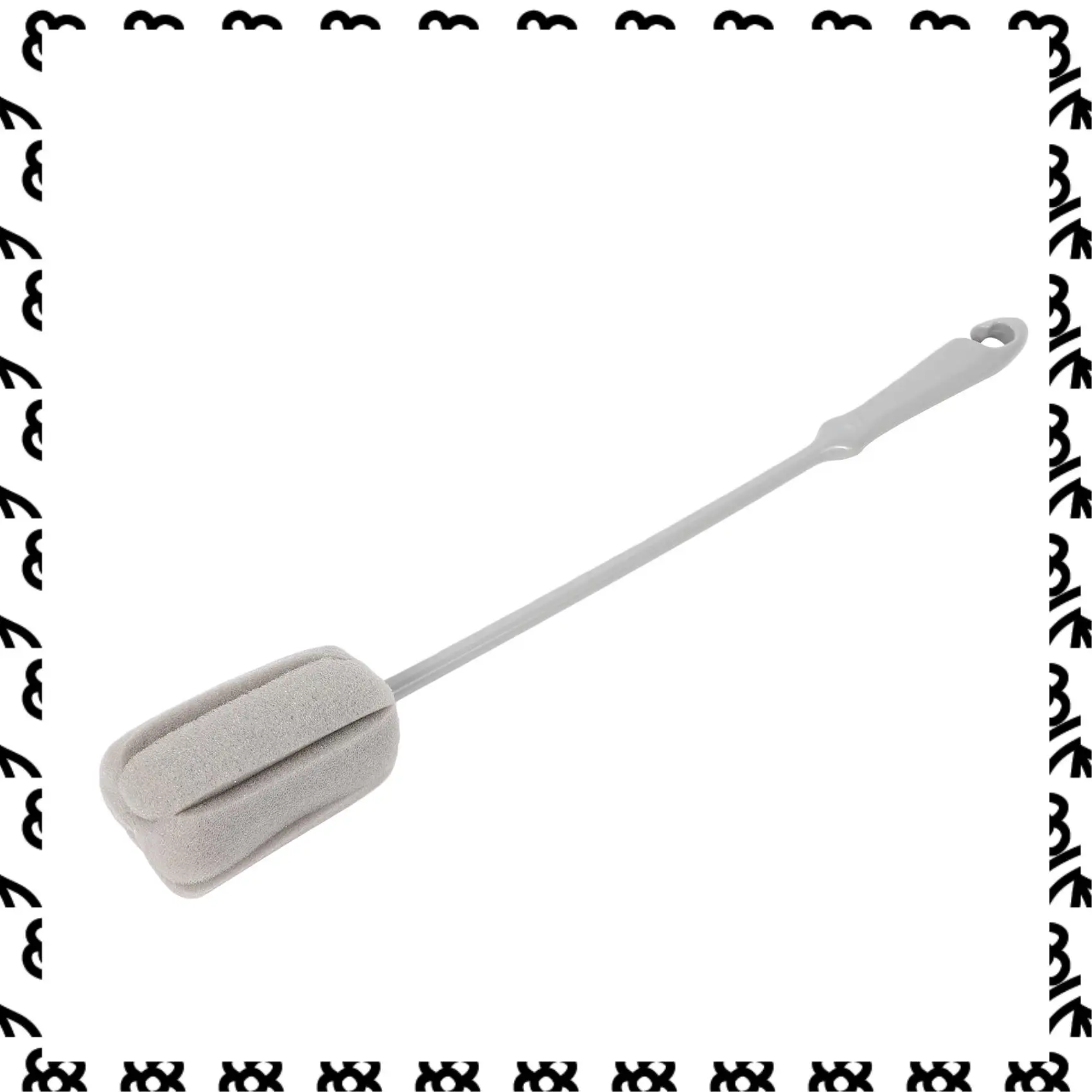 

A07I 3Pc Sponge Brush Milk Bottle Cup Glass Washing Cleaning Kitchen Cleaner Tools Cup Cleaning Brush Plastic Long Handle