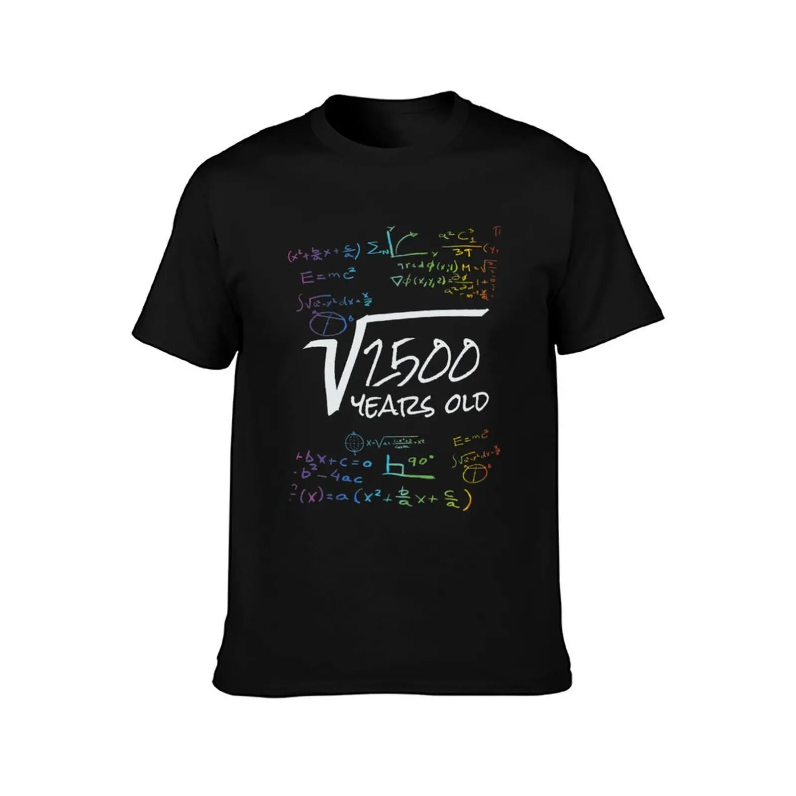 Funny 50th Birthday Math Design - Square Root of 2500 : 50 Years Old T-Shirt Large Size Breathable Tee T-Shirt