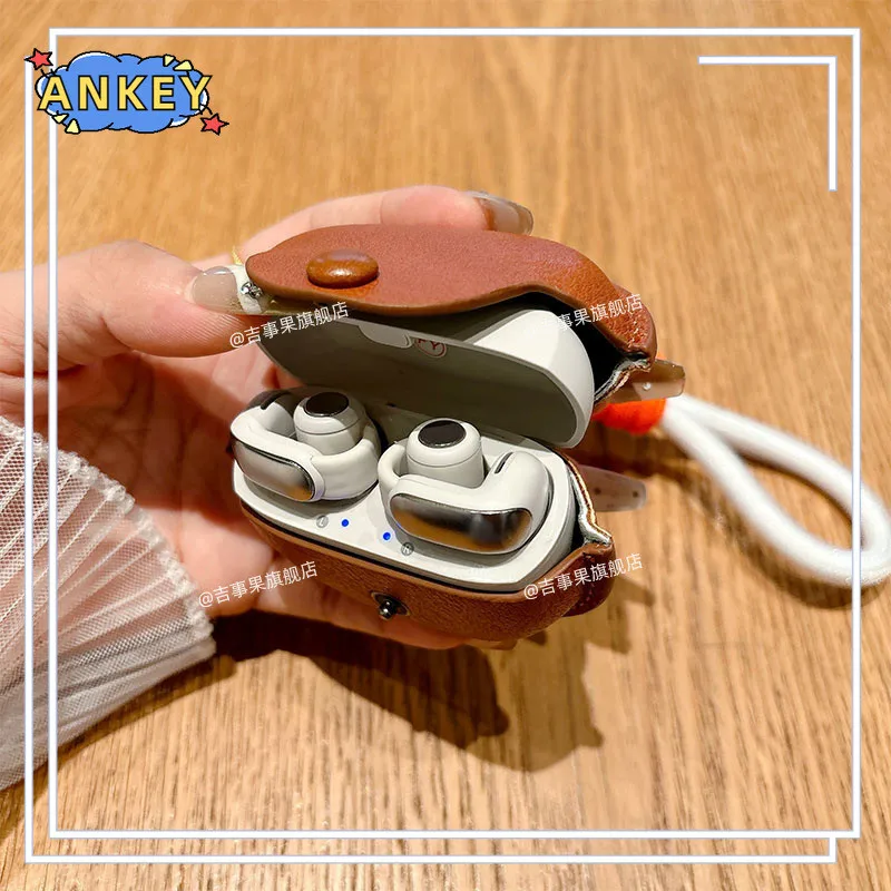 Capa para fones de ouvido Bose Ultra Open com cordão de couro