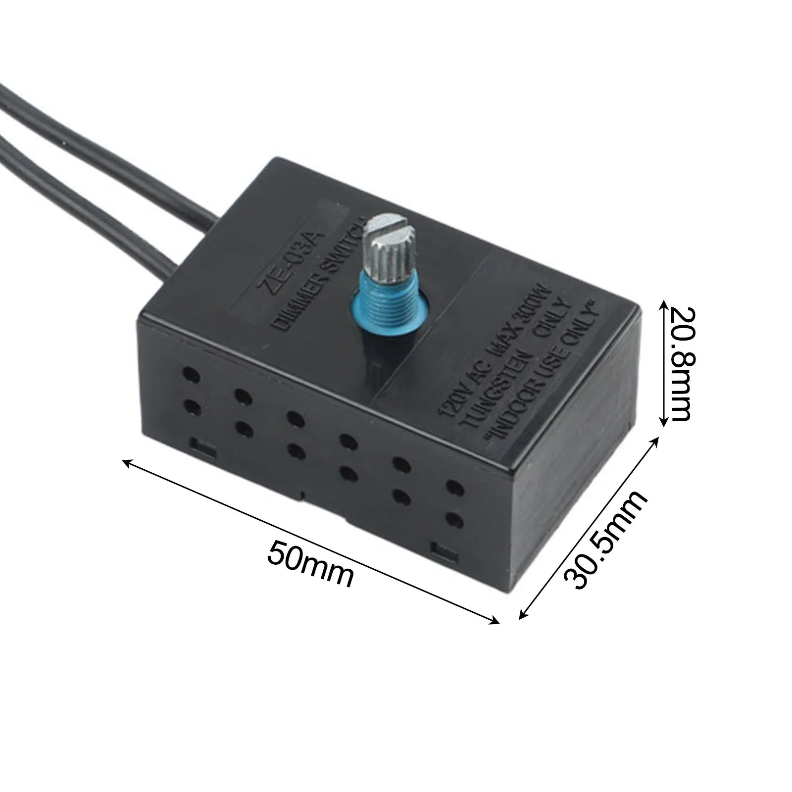 Continuous Dimming Switch Contactors 120V 240V Dimmer 5*3.05*2.08cm Rotary Dimmer Switch for cqc UL Simple Operation