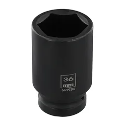 Deep Socket Wrench Inner Hexagon Wrench 36 Mm Width 78 Mm Deep Ball Catch Groove Black Color Power Socket Wrench