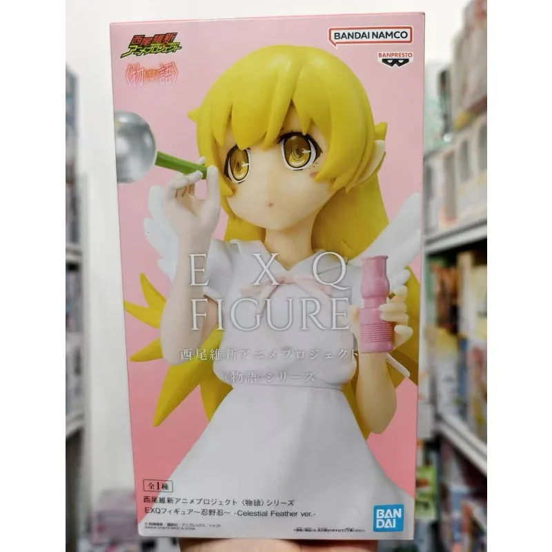 

In Stock Original BANPRESTO Story Series EXQ Oshino Shinobu Celestial Feather Ver 20cm PVC Anime Figure Toy Gift Ornament