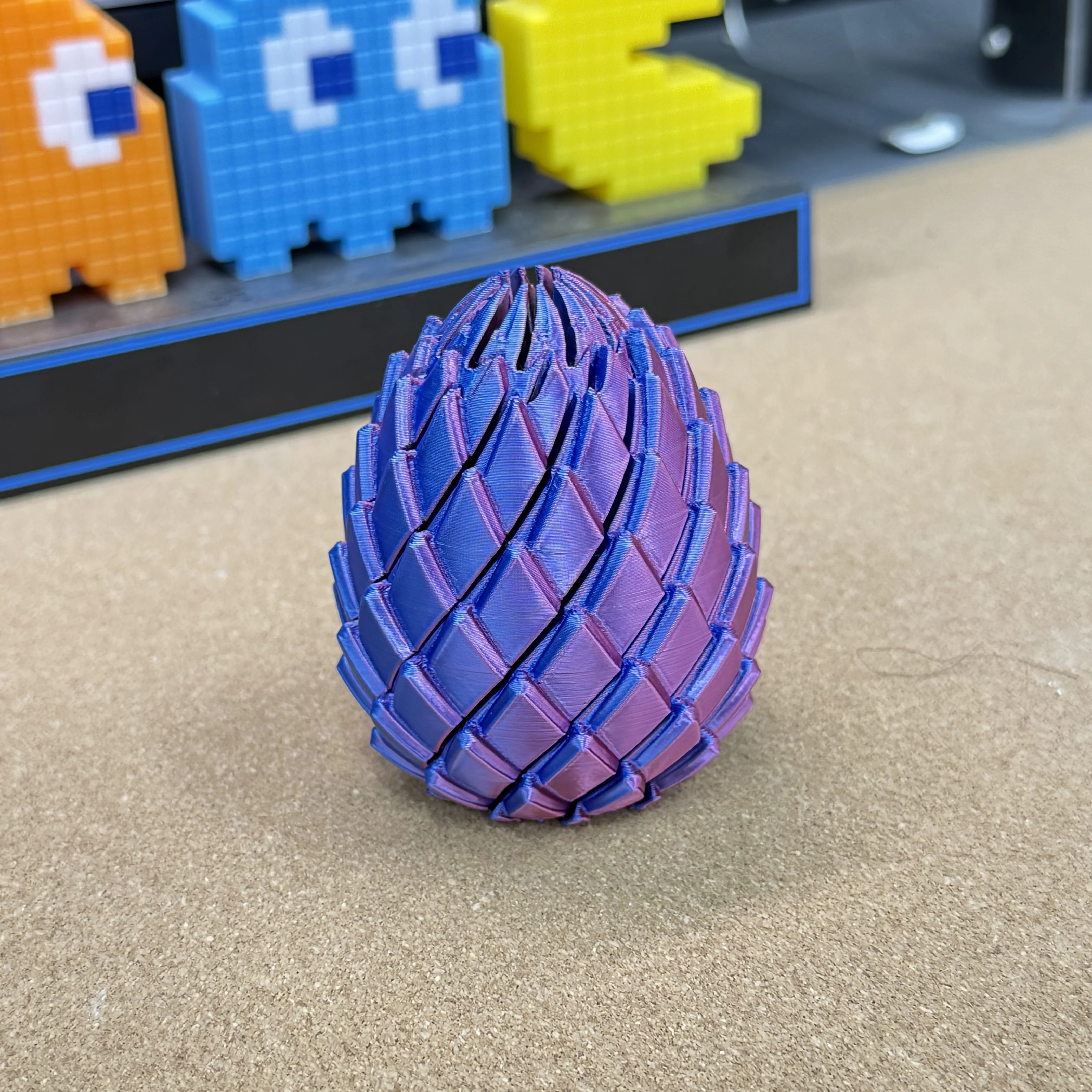 3D Printed Anxiety Relief Fidget Toy – Twistable Dragon Egg for Focus & Relaxation