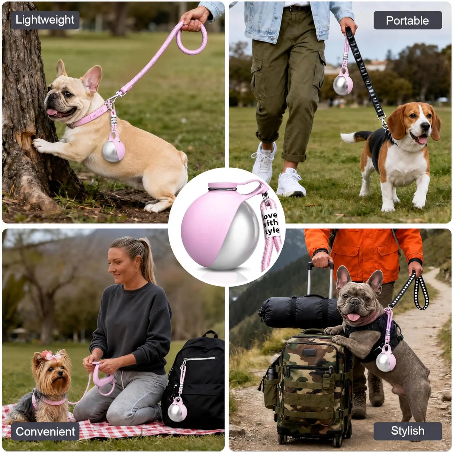 Portable Dog Water Bottle For Small Large Dogs Cat Outdoor Leakproof Walking Drinking Bowls Chihuahua French Bulldog Supplies view 6