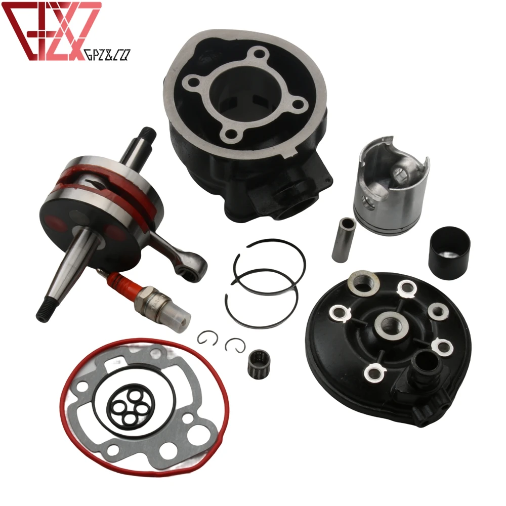 90cc 49mm Big Bore Cylinder Kit & Racing Crankshaft For Yamaha DT 50 DTR Enduro DTX SM TZR 50cc AM6 Minarelli 2T 1E40MB Engine