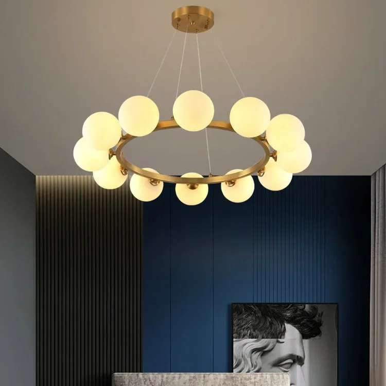

503 minimalist living room all copper lighting fixtures modern cream style romantic restaurant bedroom natural pendant ligh