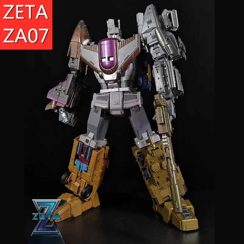 

Transformation ZETA ZA07 ZA-07 Metallic Bruticus 5 IN 1 Oversized Alloy Chest Armor Chariot Team Action Figure Robot
