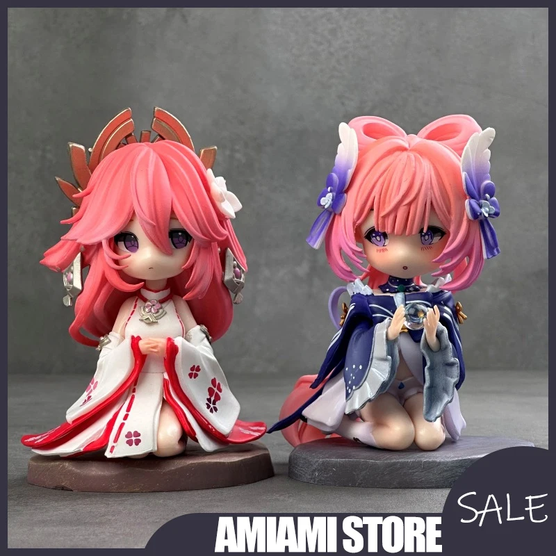 

13,5 см Genshin Impact Q версия набор фигурок Сангономия Кокоми сидящая статуя аниме ПВХ Коллекционная модель настольный декор подарочные игрушки