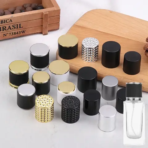 15mm Perfume Bottle Cap Bayonet Glass Perfume Bottle Cap Plastic Wood Cover Bottle Lids For Cosmetic And Travel Dispensers‌