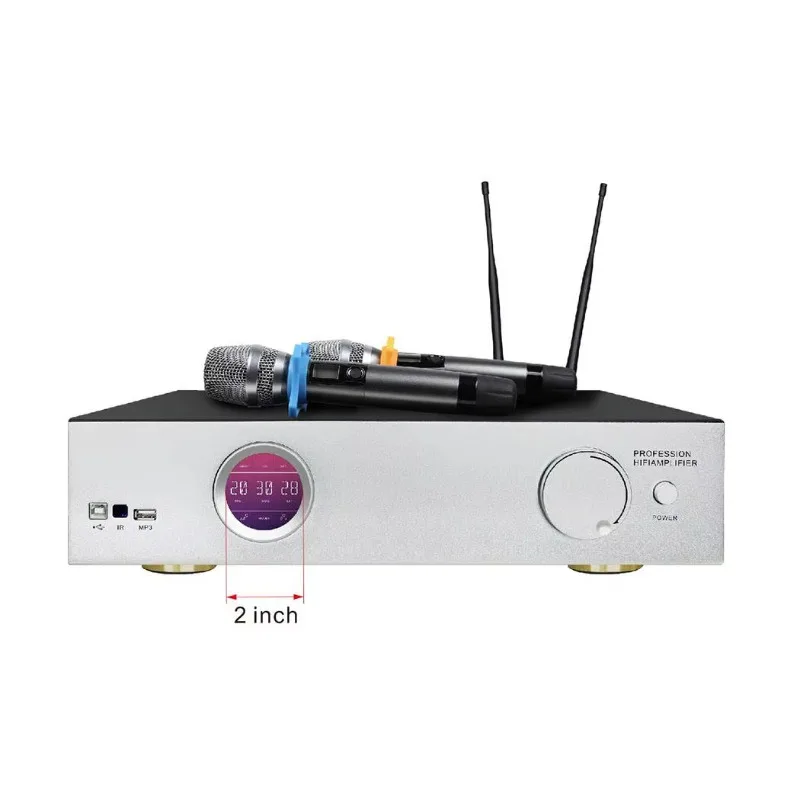 3-In-1 professional karaoke system with wireless microphone and power amplifier for home theater singing party audio equipment
