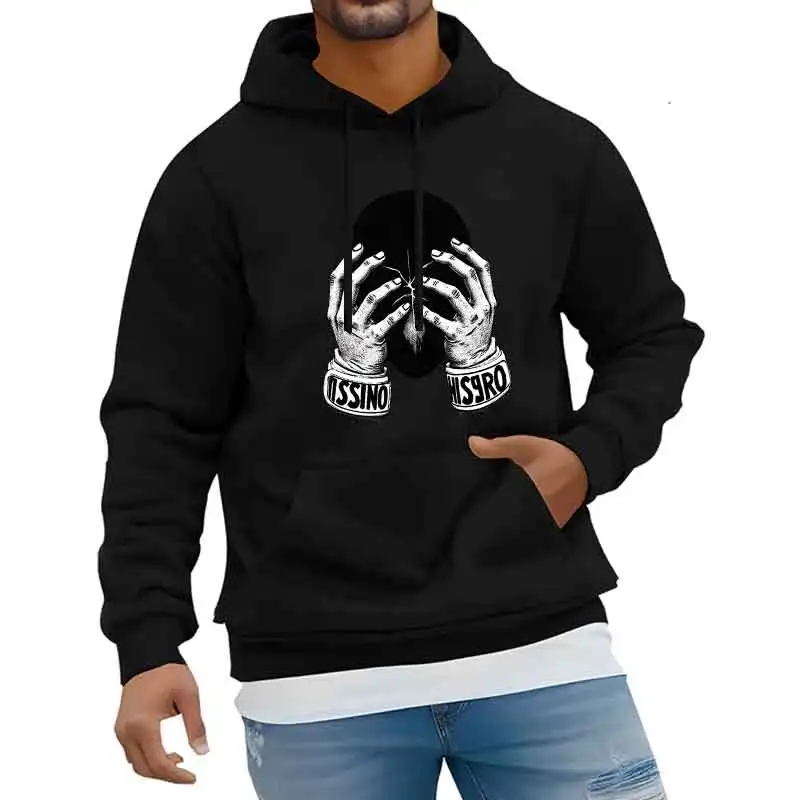 Frühling Herbst Männer Mode Lässig Warme Langarm Sweatshirts Männliche Hoodies Straße Y2K Trends Unisex Kleidung Drucken Pullore