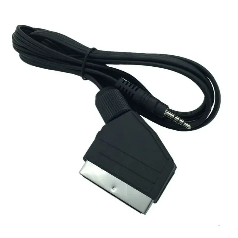 1Pc Scart Cable 21 Pin Scart Jack To 3.5mm Male Stereo Jack Full HD TV Multiple Shieldings Precision Connector 3.5 Audio Cable