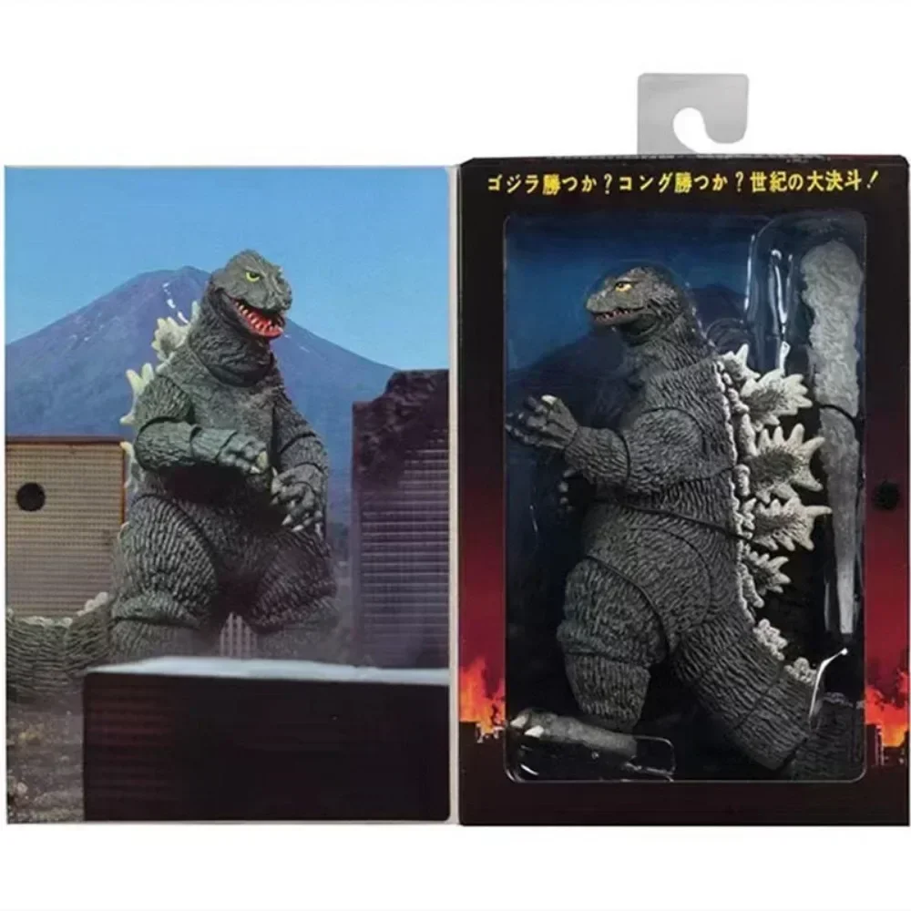 NECA 1962 รุ่นภาพยนตร์ Godzilla 6 นิ้วชุดไดโนเสาร์ของเล่นของขวัญคอลเลกชันเครื่องประดับตกแต่ง