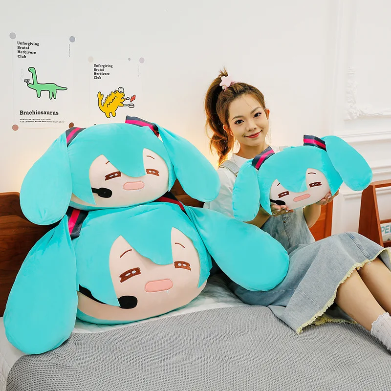 2025 جديد أنيمي هاتسون ميكو Kawaii الشكل الفانيلا متعددة الوظائف وسادة النوم بطانية الفتيات هدايا عيد الميلاد #3