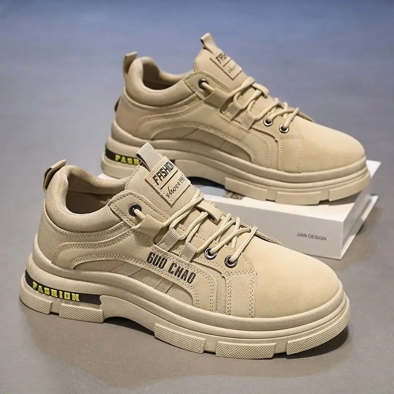 Men's Lightweight Insulated Work Shoes Breathable Construction Site Shoes for Welders Korean Style Casual Fashion Shoes