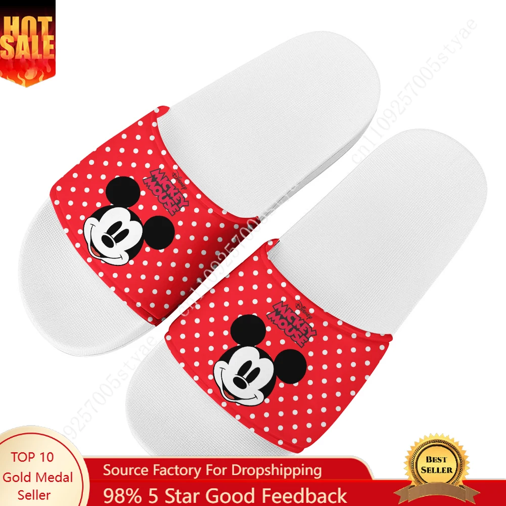 

Disney Mickey Mouse Home Customized Water Shoes Men Women Bathroom Beach Pool Sandals That Can Be Worn Outside Custom Slipper