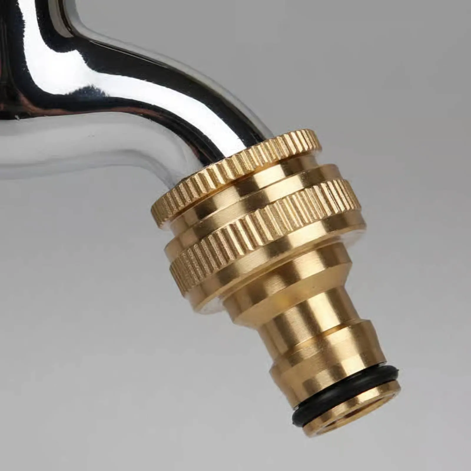1/2 to 3/4 Inch Tap Connector Easy Installation Washing Machine Hose Connector Faucet Thread Converter for Car Wash