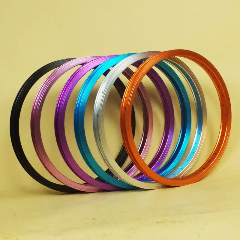 Aluminiowe akcesoria do kół BMX z podwójnym wykończeniem, 36 otworów, 20 cali, rower BMX