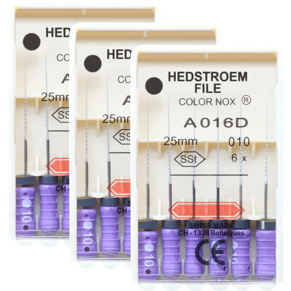 HEDSTROEM FILE 21/25/31mm 15-40 / 45-80 Stainless Steel Endo Root Canal H Files Hand Use Dental Endodontic Tools