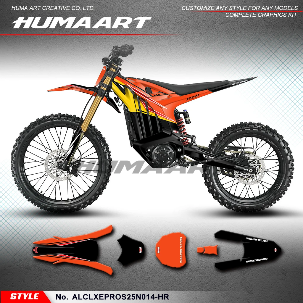 

HUMAART Custom Graphics Decal Kit Sticker for Arctic Leopard Clouded Leopard XE PRO / XE PRO S, ALCLXEPROS25N014-HR