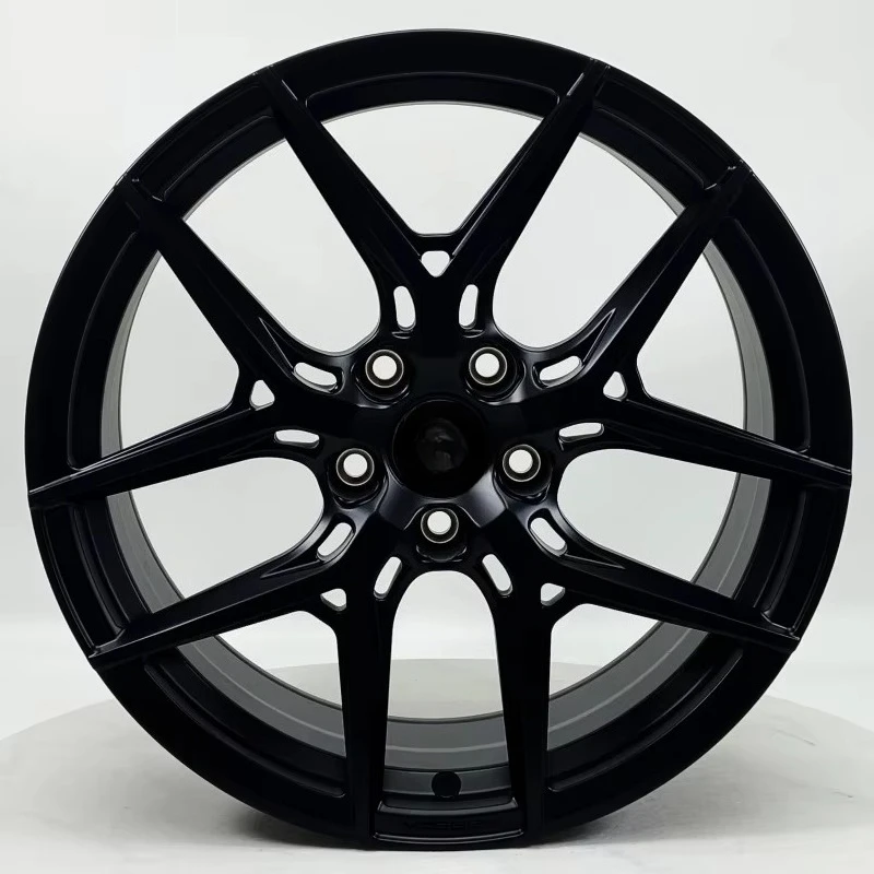 New Factory Customized Forged Aluminium Alloy Passenger Wheel Hubs  with Matte Black Finish Mesh Design Various Sizes
