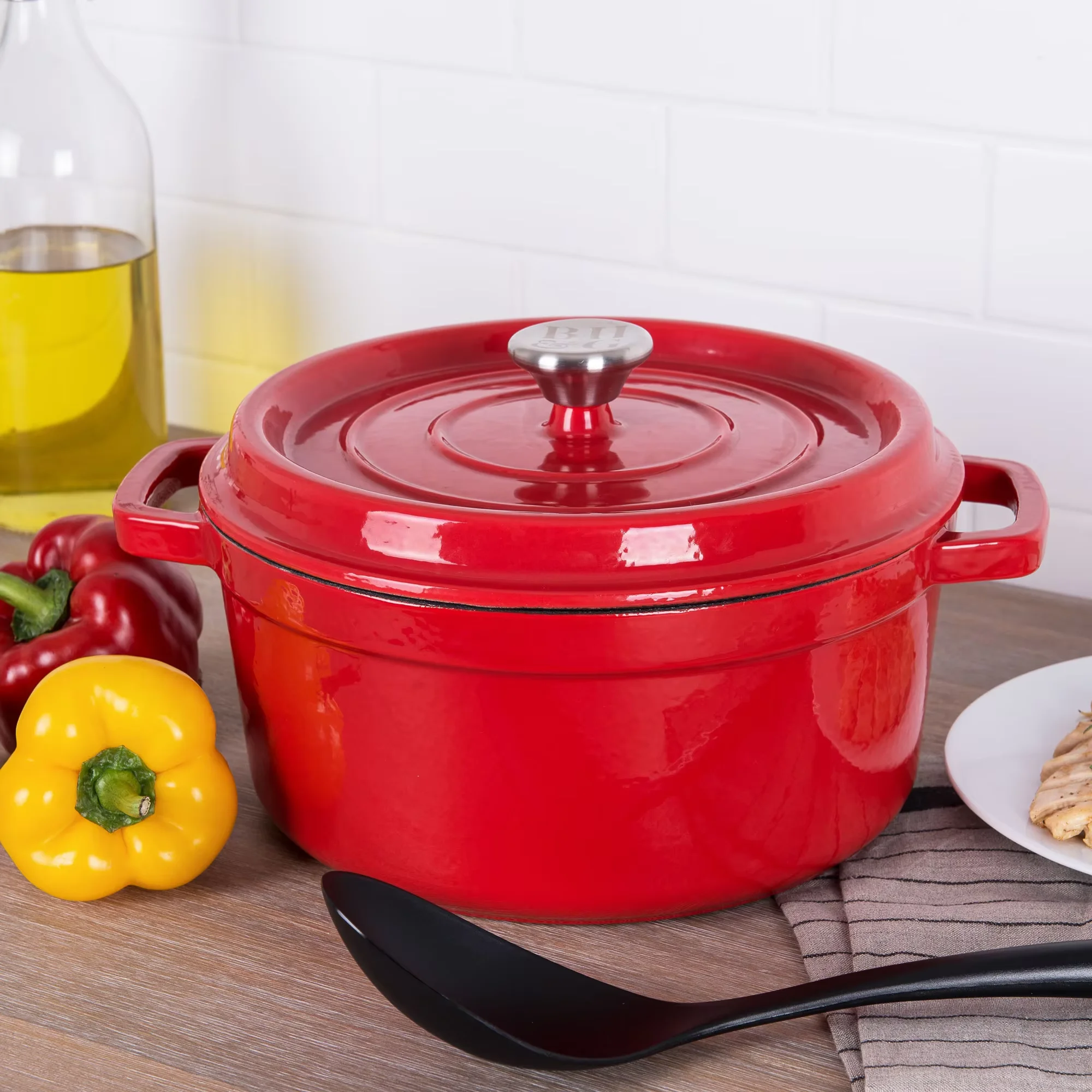 Dökme demir emaye yapışmaz güv - Dutch Oven Enamel incelemesi ve fiyatı