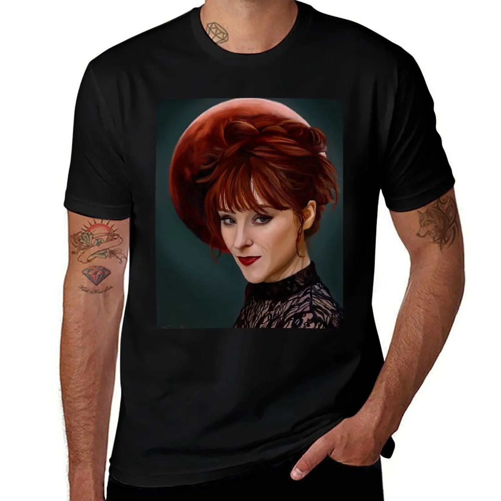 Rowena Supernatural Harvest Moon T-Shirt Odor Resistant Short Sleeve Top T-Shirt