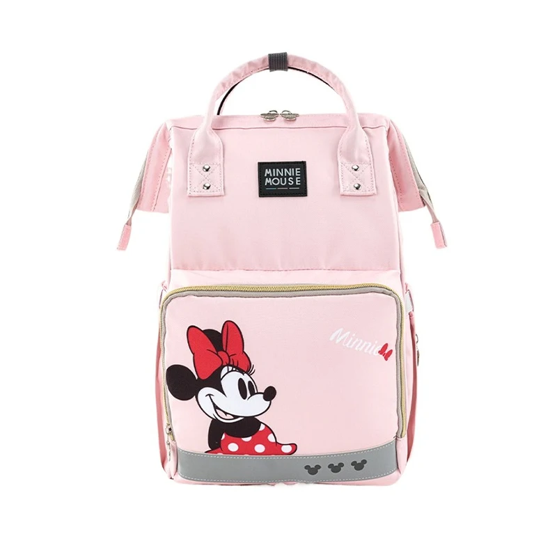 

Disney Luxury Multi-function Backpack Purse Handbag for Moms Large Capacity with Bottle Pocket Outdoor Travel Stroller Hanging