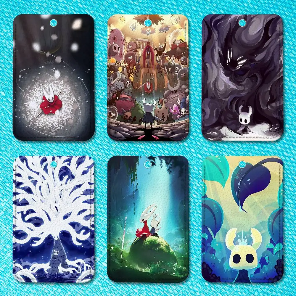 Custodia per carte di accesso personalizzata H-Hollow Cute K-Knight Porta carte in pelle Porta carte di trasporto Regali