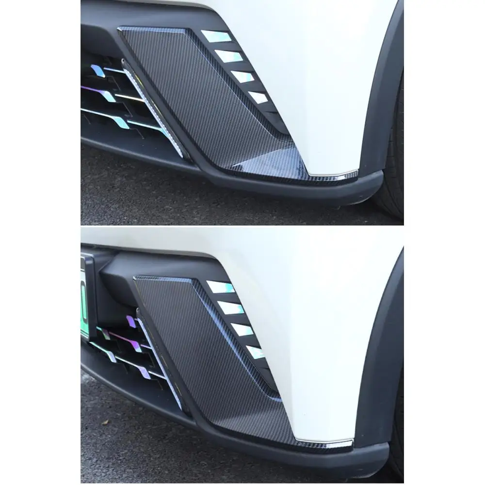 Car Upgrade For BYD Seagull Dolphin Mini 2023 2024 Front Rear Blade Corner Shell Sticker Wind Knife Decorative Strip Frame
