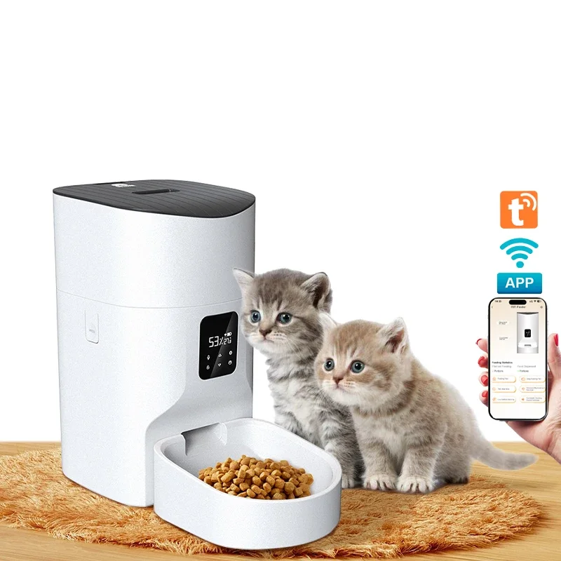 Smart Intelligent Pet Food Feeder Automatic Feeding Machine Cat Dogs Automatic Pet Feeder for Pets with Camera