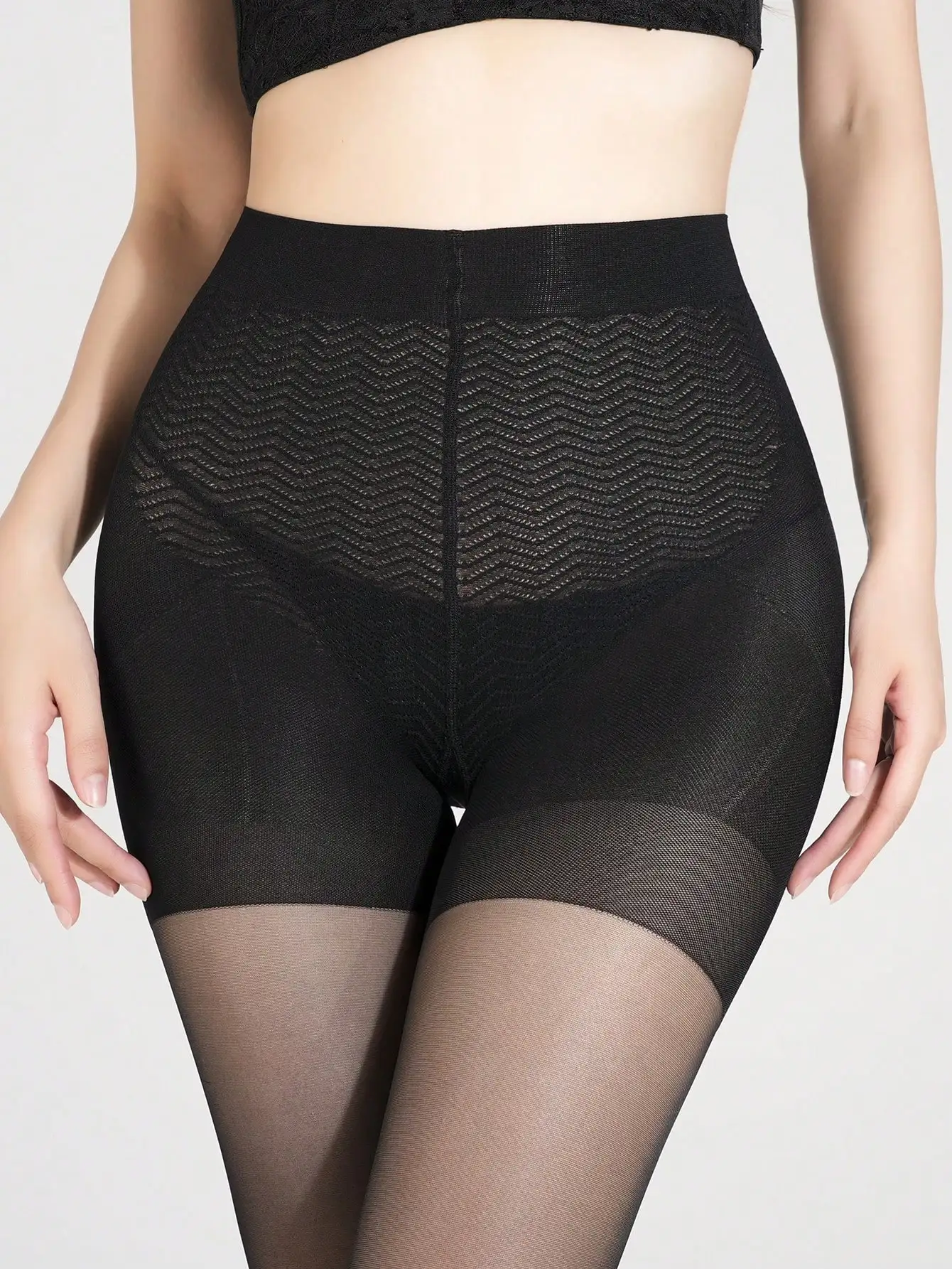 1/3/5 Pairs Women High Waist Butt Lifting Control Top Sheer Pantyhose Slim Shaping Tights