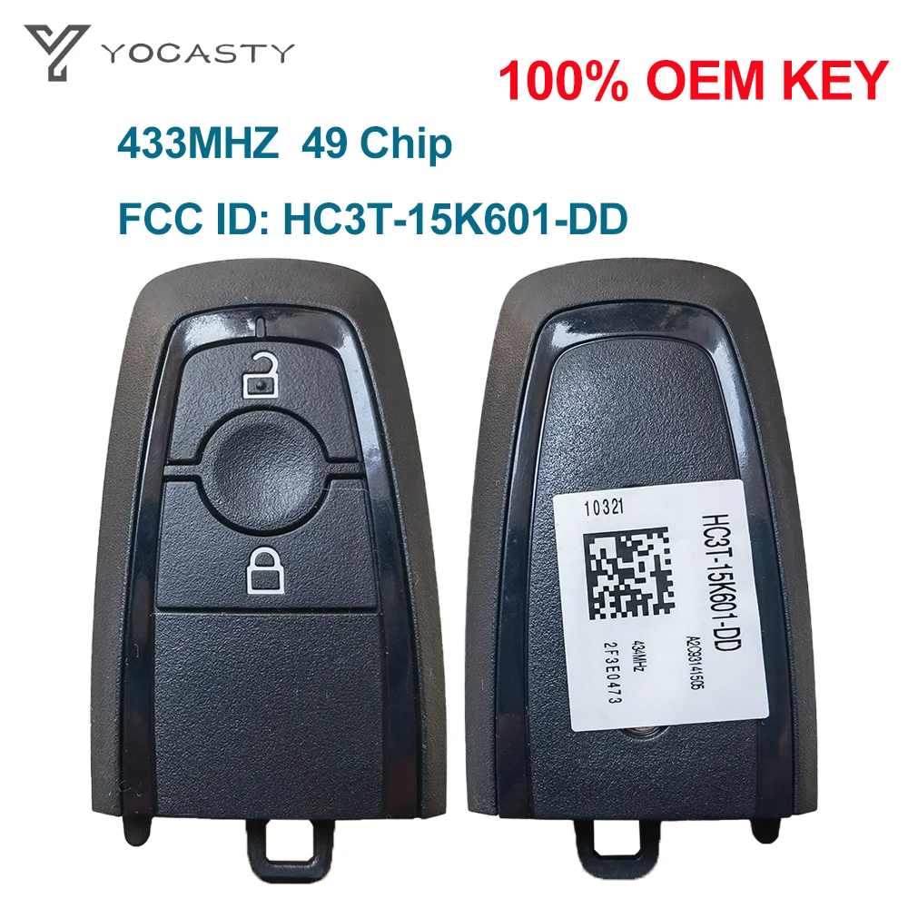 

YOCASTY OEM HS7T-15K601-DD Smart Car Key 434MHz For Ford Edge S-MAX Galaxy Ecosport Ranger PXIII PROX 2017 2018 2019 A2C93142101