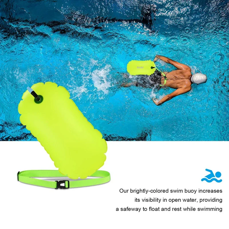 Swim Buoy Float,Swimming Bubble Safety Float With Adjustable Waist Belt For Safe Swim Training,Kayaking,Snorkeling