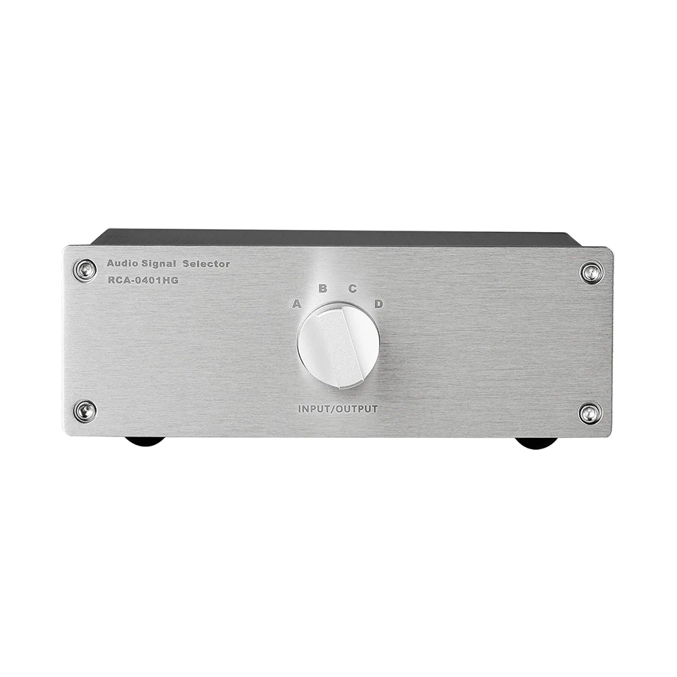 NEW 4-in-1-out/3-in-3-out RCA Audio Source Selector for Home Stereo System CD/DVD/AMP Switch Box RCA0303-HG/RCA4101