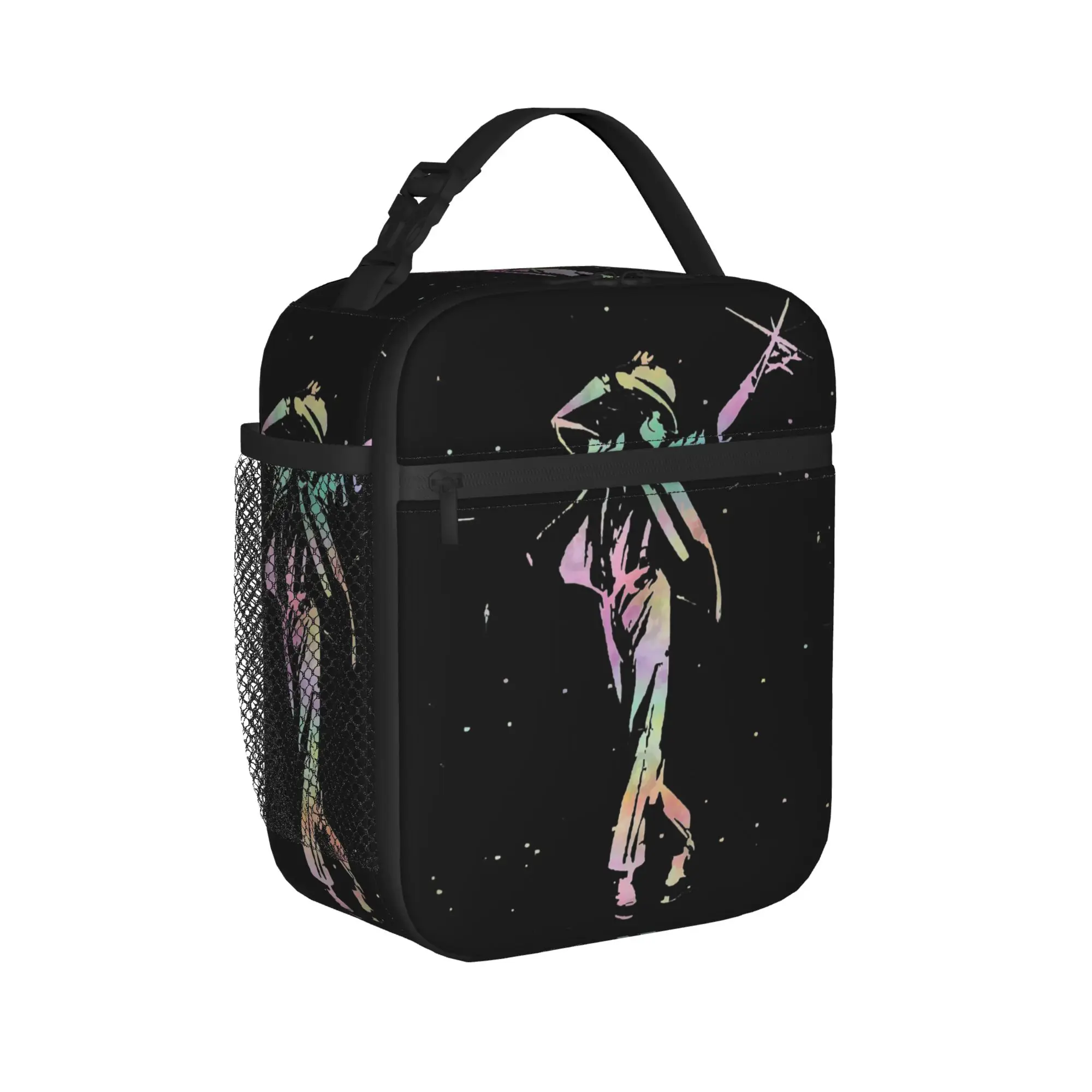 MJ king of pop Insulated Lunch Bag Cooler Bag Reusable,Lunch Container Tote Lunch Box Food Storage Bags School  Picnic