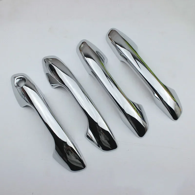 

For Kia Rio 4 X-line 2017 2018 2019 2020 ABS Chrome Carbon Fiber Door Handle Cover Trims Car Decoration Styling Accessories